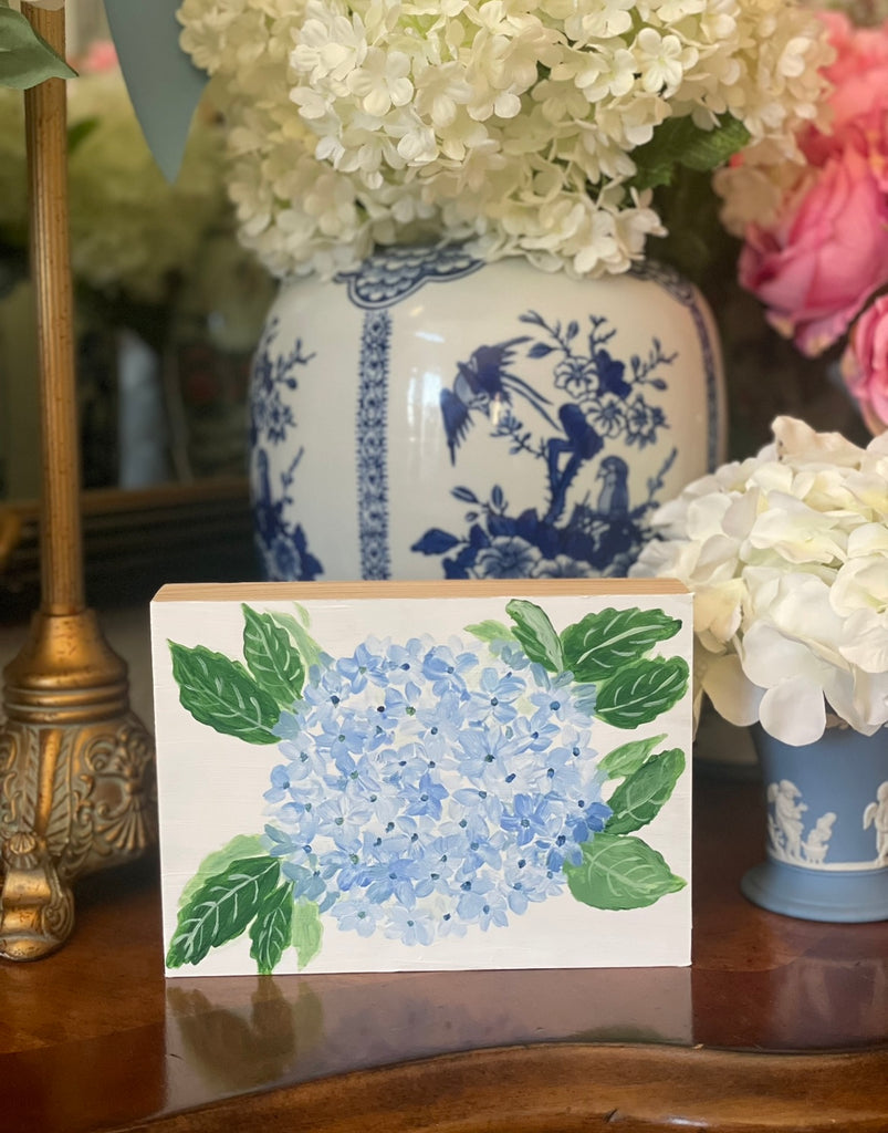 Blue and White Splendor Hydrangea  by Ceci Mason