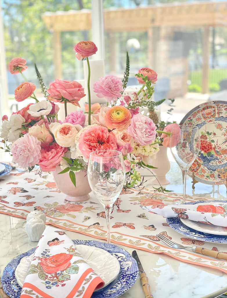 Antique Roses and Butterflies Table Runners by Diga Linda