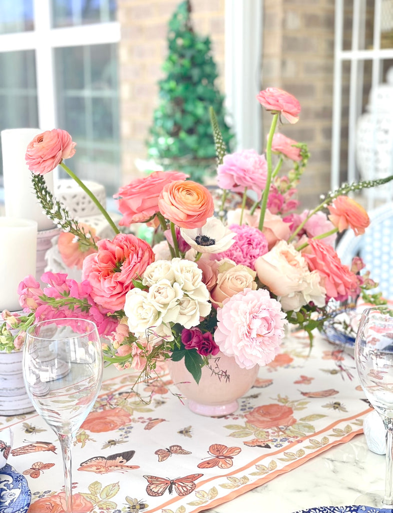 Antique Roses and Butterflies Table Runners by Diga Linda