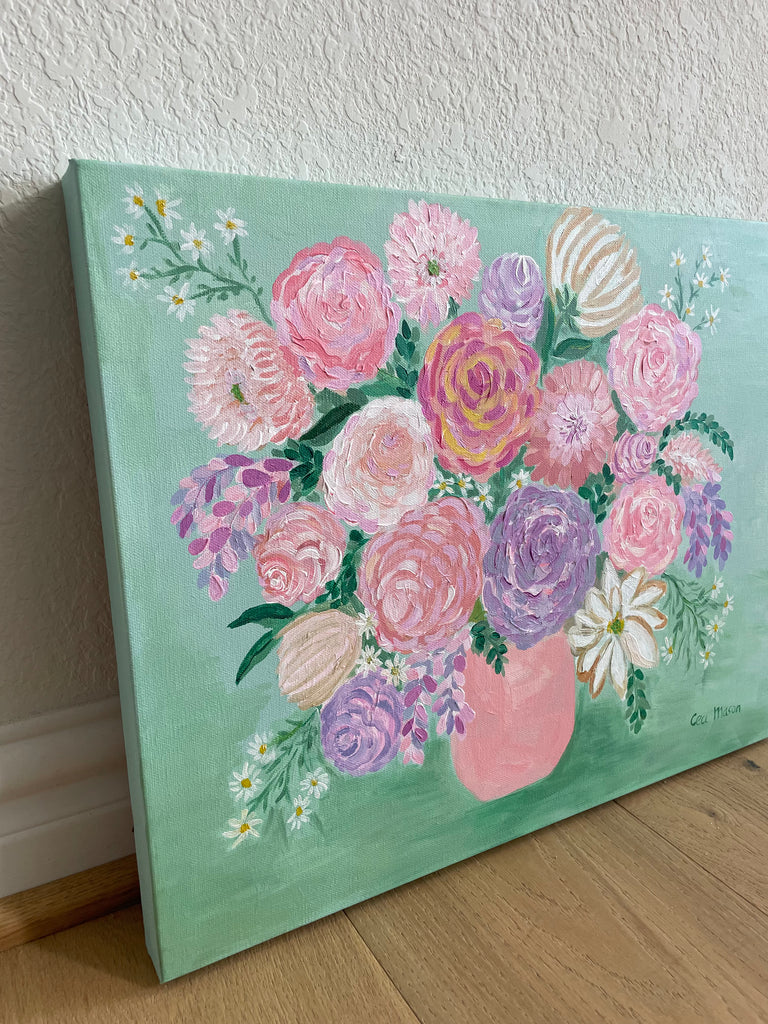 BLOOMS OF JOY Acrylic Painting BY CECI MASON