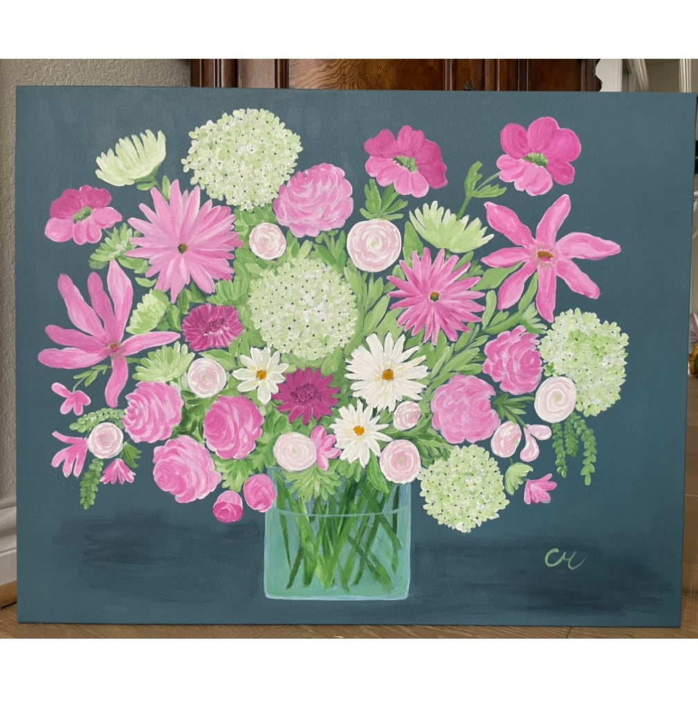 MAISON DES FLEURS Acrylic Painting by Ceci Mason at Diga Linda