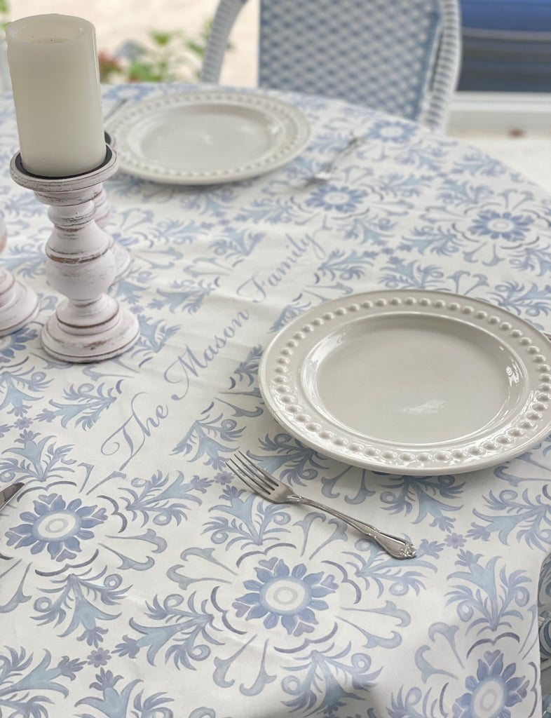 Custom Casa Bela Serene Tiles Tablecloths