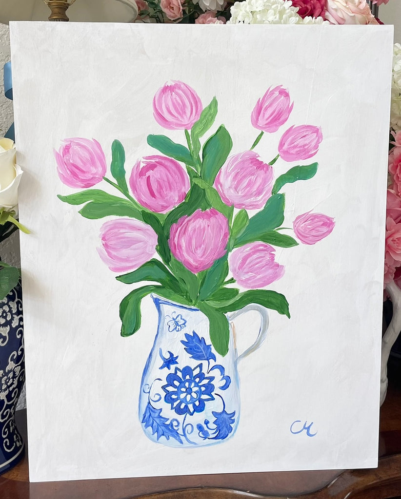 TULIP LOVE Acrylic Painting by Ceci Mason at Diga Linda