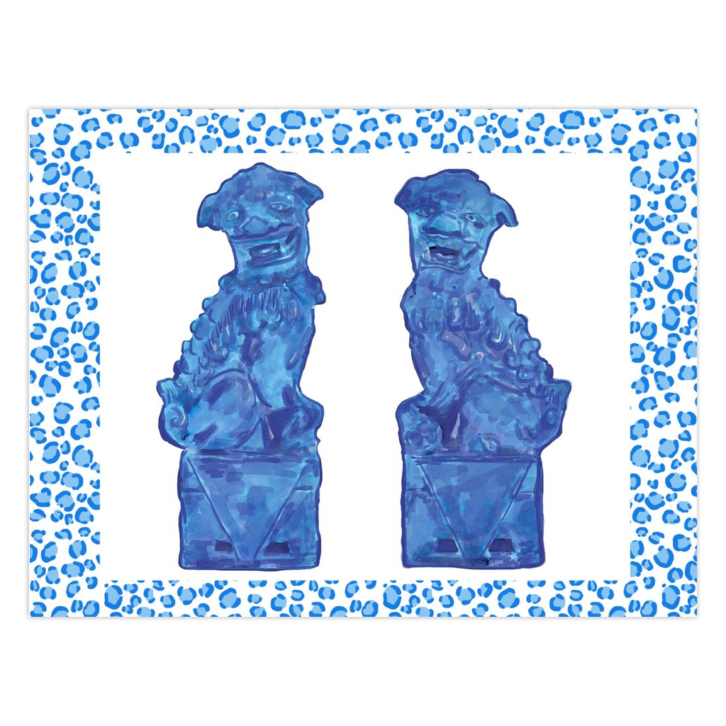 Foo Dogs in Leo Folded Cards