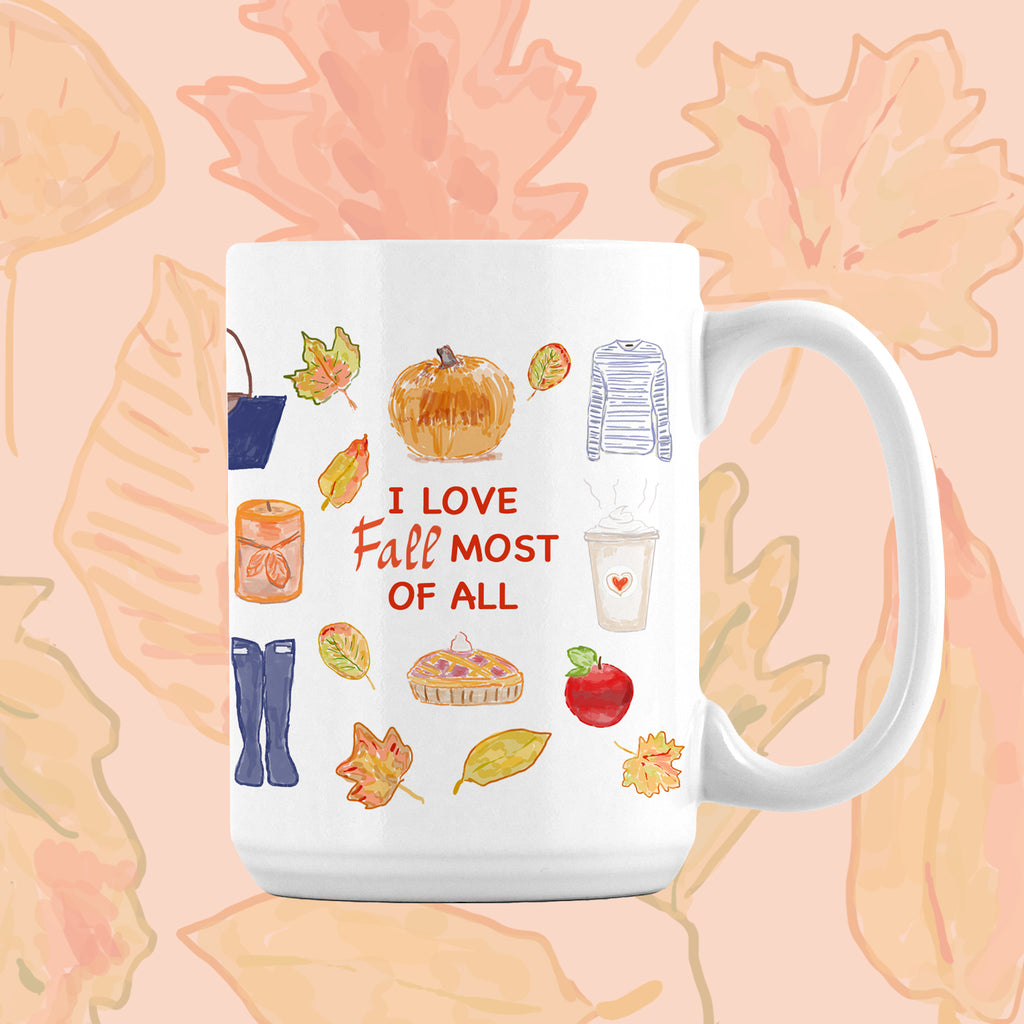 I love Fall most of all print mug ( Limited Time Only) - Diga Linda