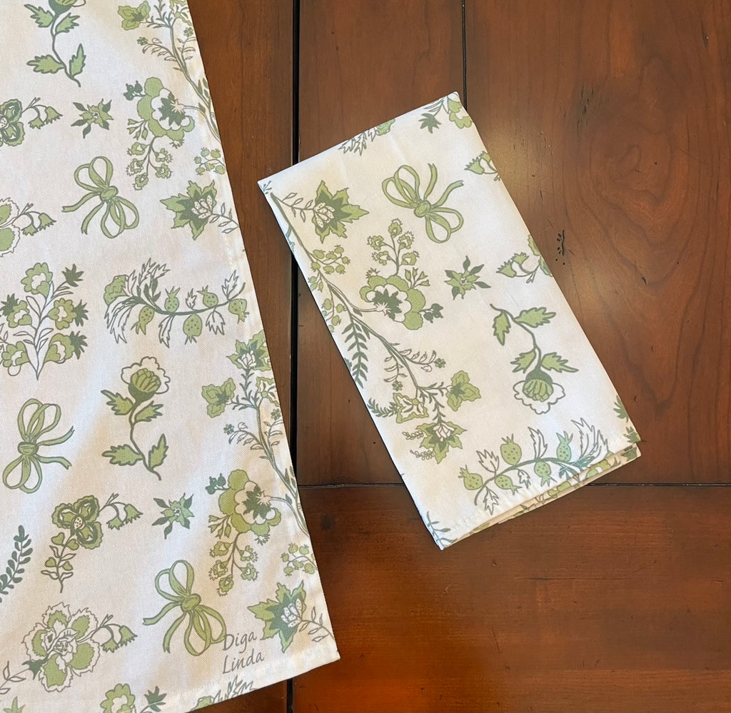 Linda's Garden Cloth Napkins (SAVE on 4)