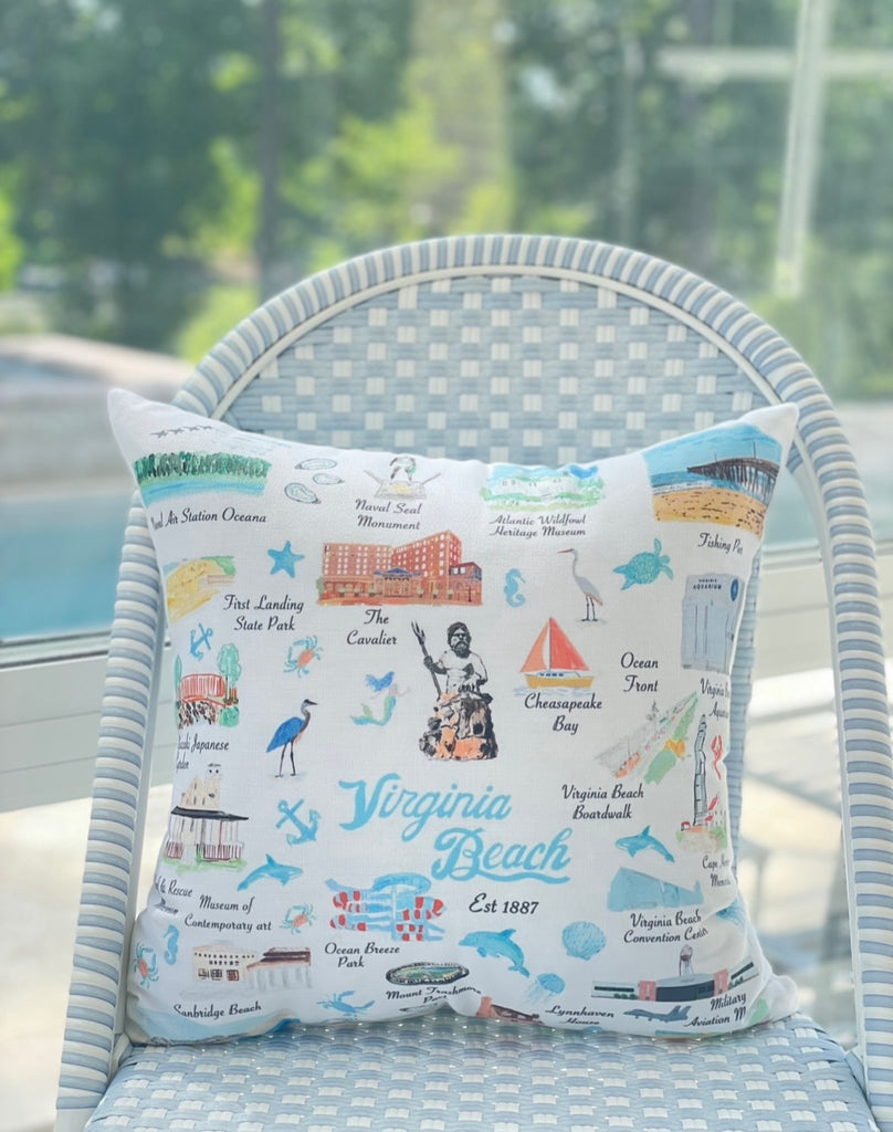 Virginia Beach Throw Pillows