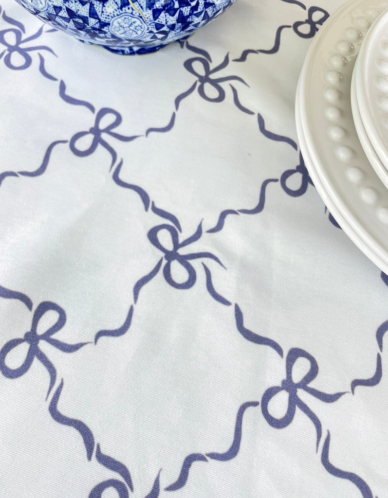 Indigo Bow Tablecloths by Diga Linda