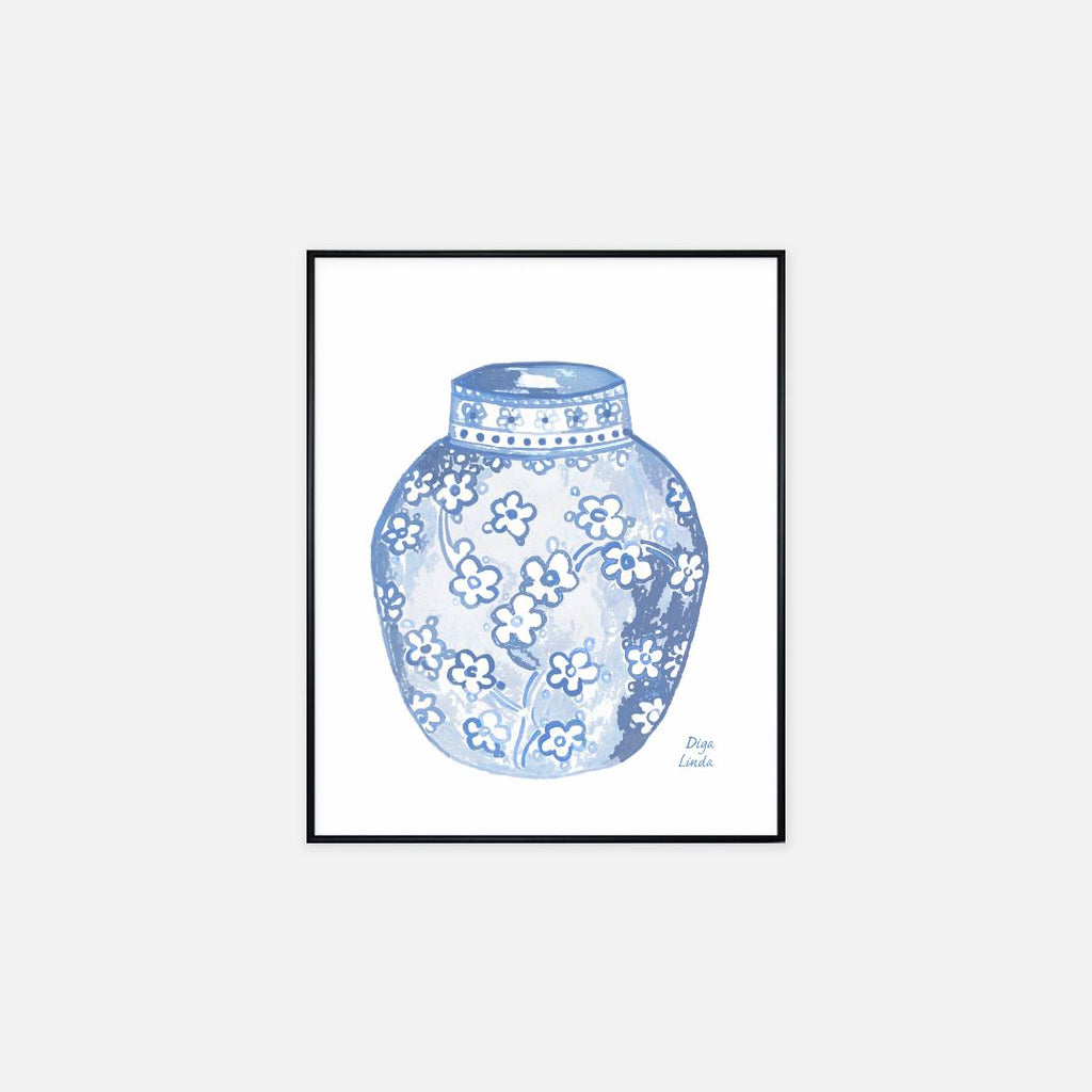 Antique Inspired Ginger Jar #10 Fine Art Print