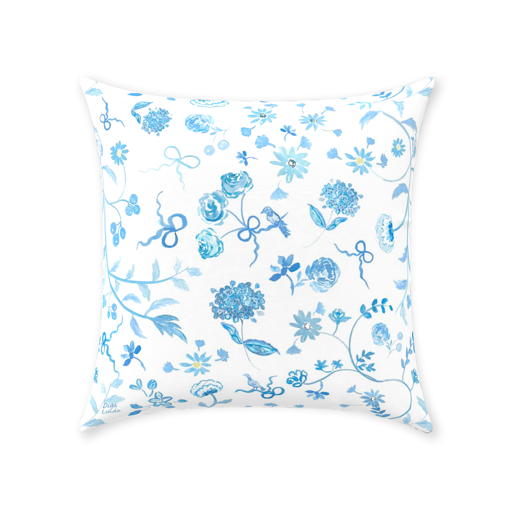 generated-proPreview-0Grandmillennial Botanical Garden Throw Pillows